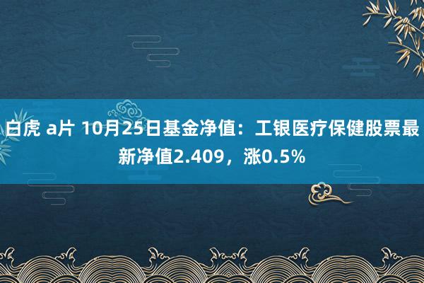 白虎 a片 10月25日基金净值：工银医疗保健股票最新净值2.409，涨0.5%