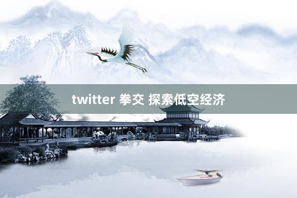 twitter 拳交 探索低空经济