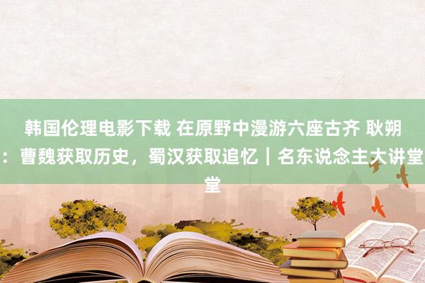 韩国伦理电影下载 在原野中漫游六座古齐 耿朔：曹魏获取历史，蜀汉获取追忆｜名东说念主大讲堂