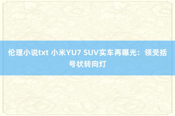 伦理小说txt 小米YU7 SUV实车再曝光：领受括号状转向灯