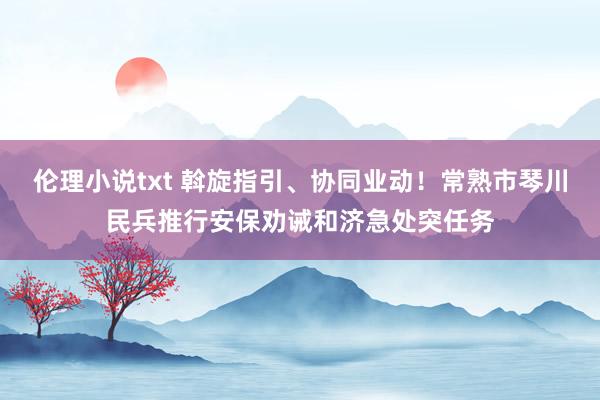 伦理小说txt 斡旋指引、协同业动！常熟市琴川民兵推行安保劝诫和济急处突任务